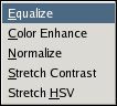 The Colors/Auto submenu